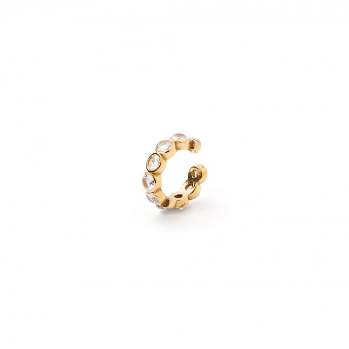 EAR CUFF BRILLANTE DE ACERO