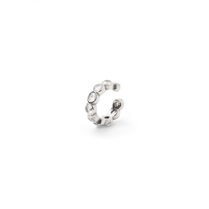 EAR CUFF BRILLANTE DE ACERO