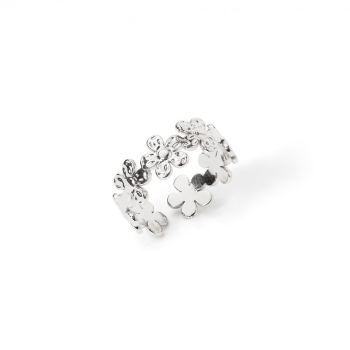 FLOWERS STEEL RING