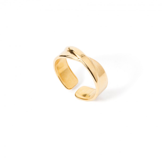 ANILLO CRUZADO DE ACERO
