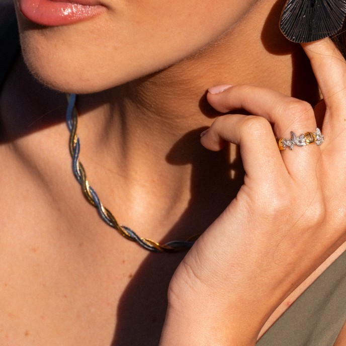 SNAKE STEEL NECKLACE MIX