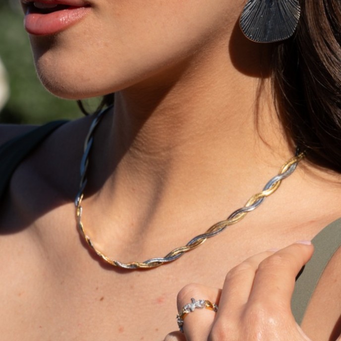 SNAKE STEEL NECKLACE MIX