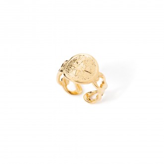 STEEL RING WITH STAR