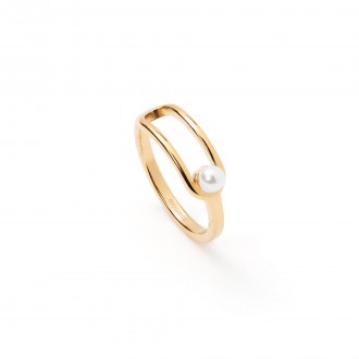 ANILLO CON PERLA DE ACERO