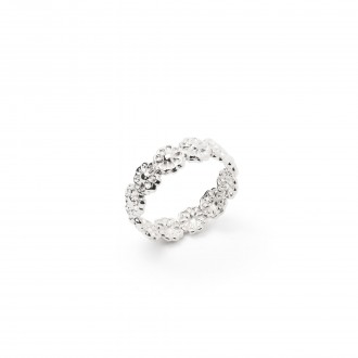 ANILLO FLORES DE ACERO