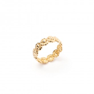 FLOWERS STEEL RING