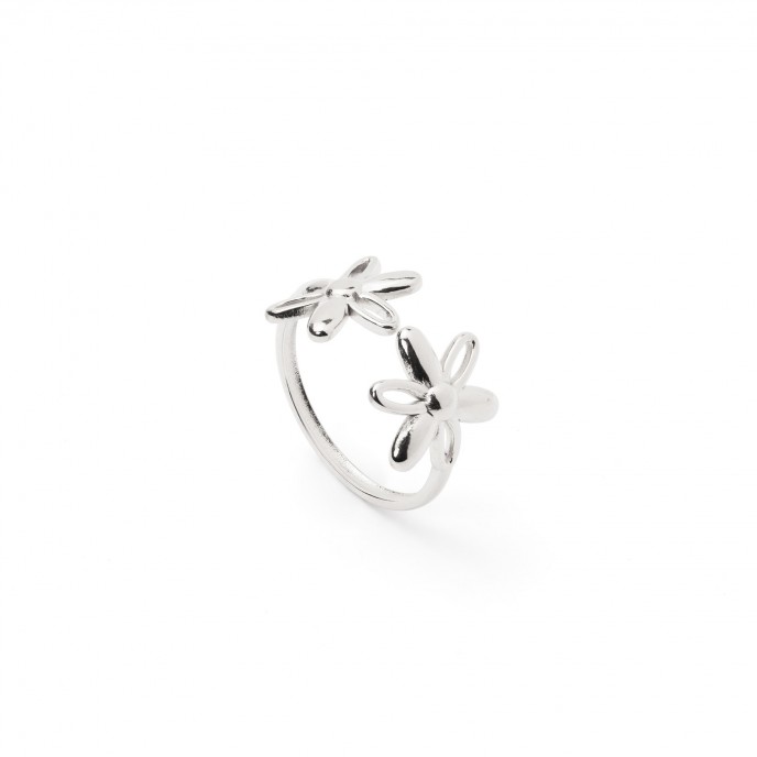 ANILLO FLORES DE ACERO