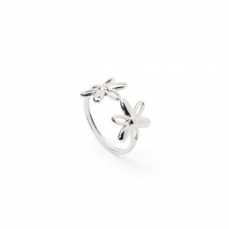 ANILLO FLORES DE ACERO
