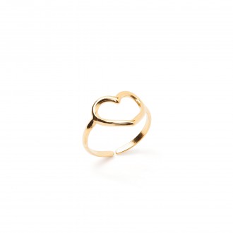 STEEL RING WITH HEART