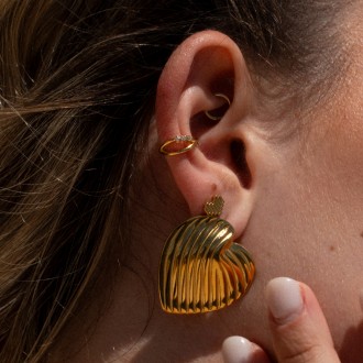 PENDIENTES CORAZ�N DE ACERO