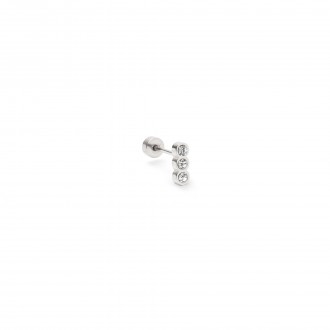 PIERCING BRILLANTE DE ACERO