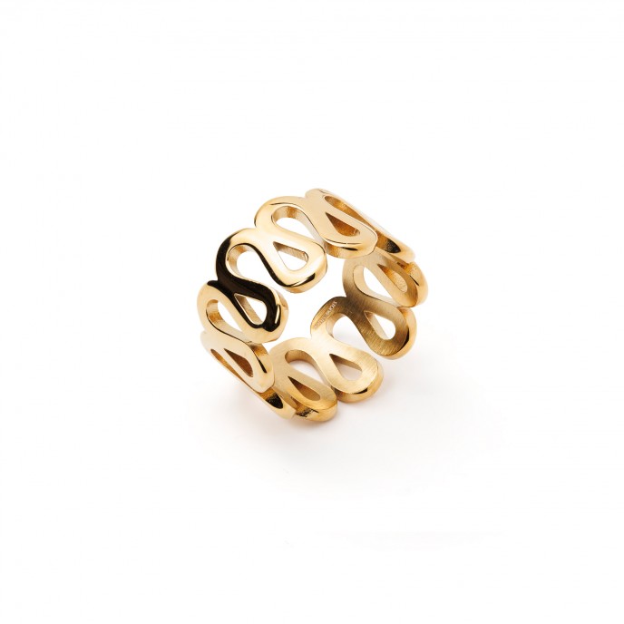 STEEL RING WITH DETAILS