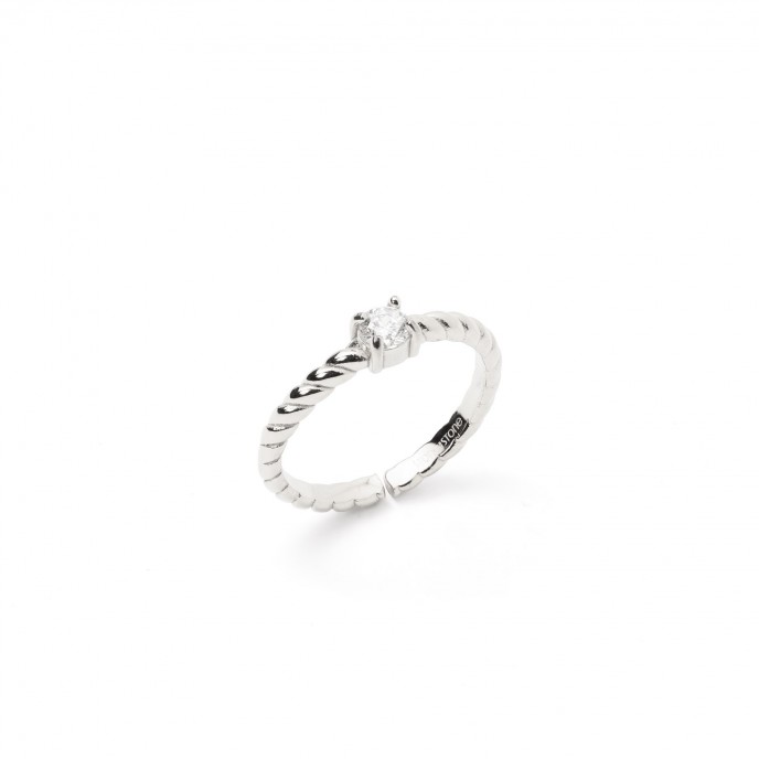 ANILLO BRILLANTE DE ACERO