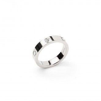 ANILLO BRILLANTE DE ACERO