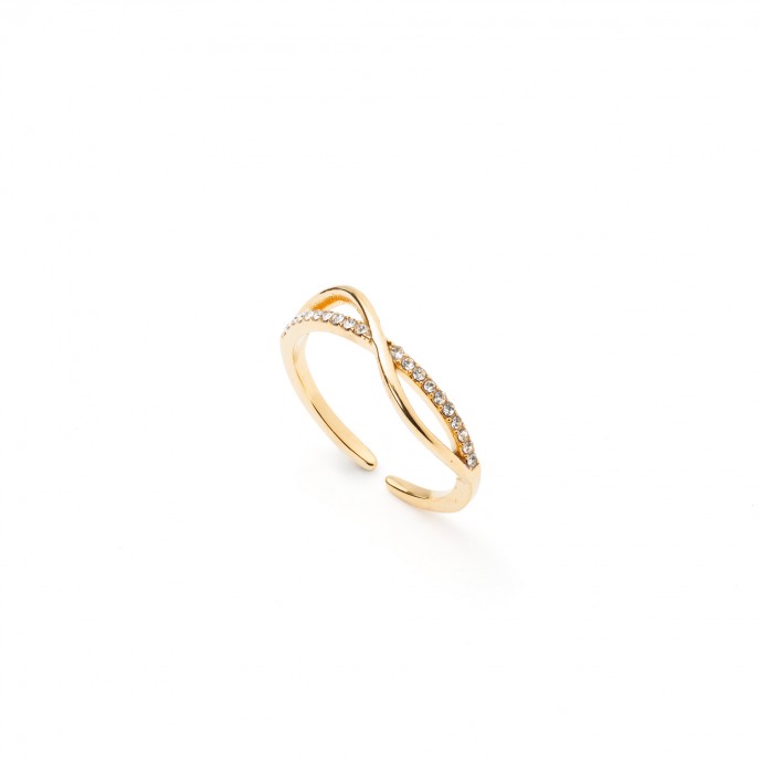 ANILLO CRUZADO DE ACERO