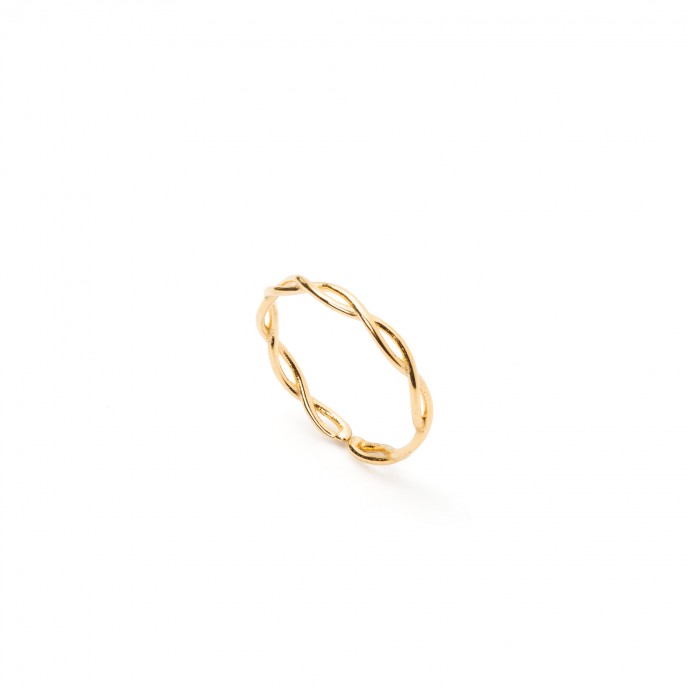 ANILLO CRUZADO DE ACERO