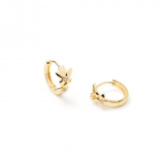 METAL HOOPS WITH BUTTERFLIES