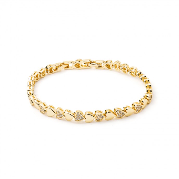 PULSERA CORAZONES DE EMTAL