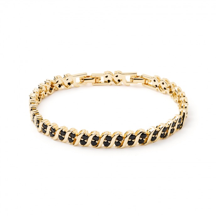 PULSERA DE METAL CON CIRCONITAS