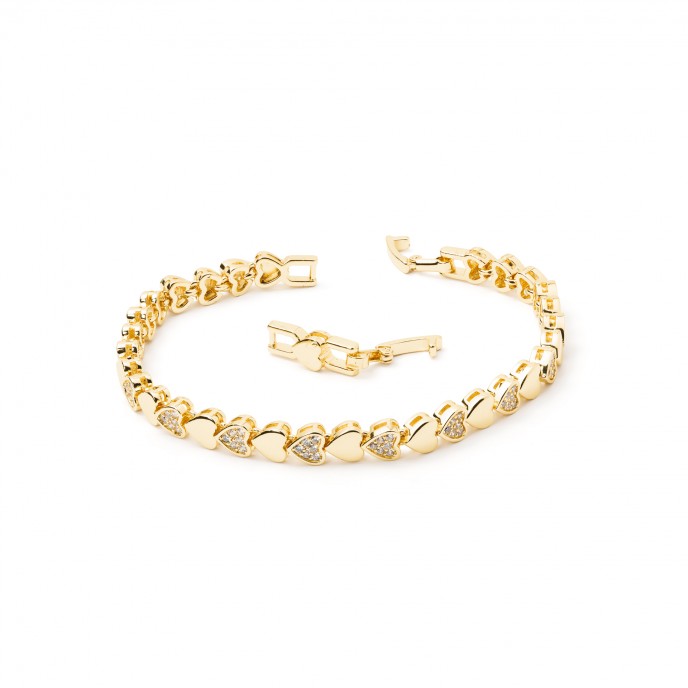 PULSERA CORAZONES DE EMTAL