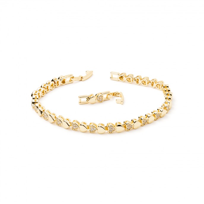 PULSERA CORAZONES DE EMTAL