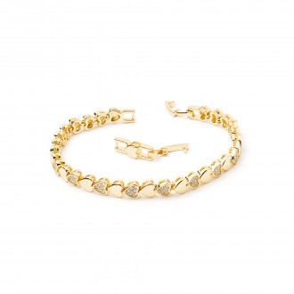 PULSERA CORAZONES DE EMTAL