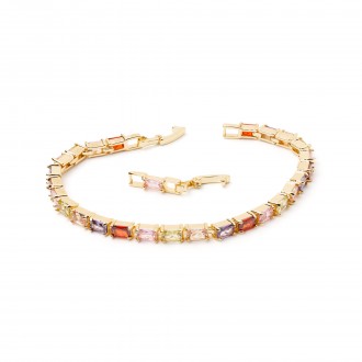 PULSERA DE METAL CON CIRCONITAS