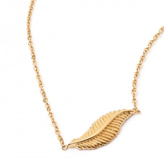 STEEL FEATHER NECKLACE
