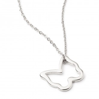 STEEL BUTTERFLY NECKLACE