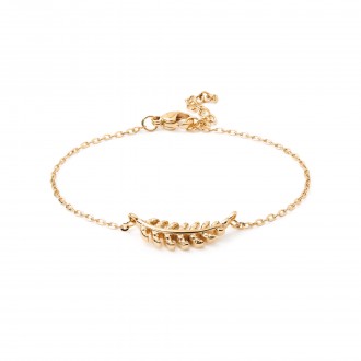 STEEL LEAF BRACELET