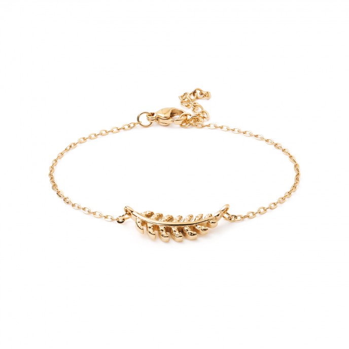 STEEL LEAF BRACELET