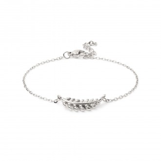 STEEL LEAF BRACELET