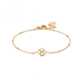 STEEL CLOVER BRACELET