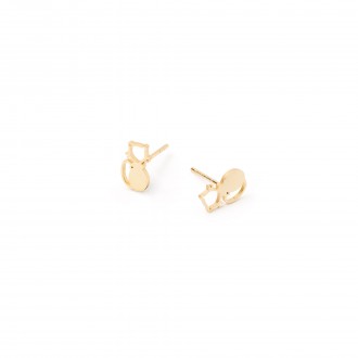 STEEL CAT EARRINGS