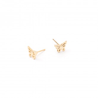 STEEL BUTTERFLY EARRINGS