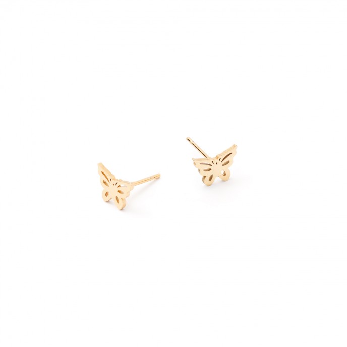 STEEL BUTTERFLY EARRINGS