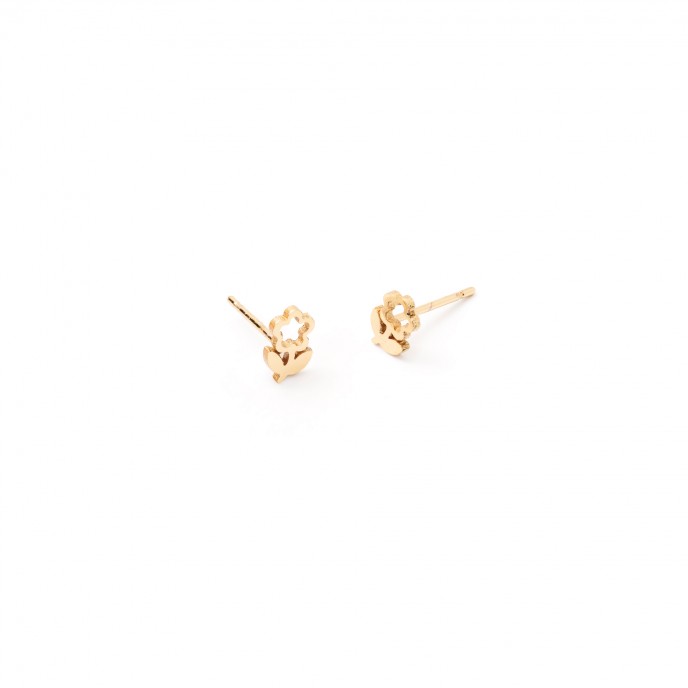 STEEL FLOWER EARRINGS