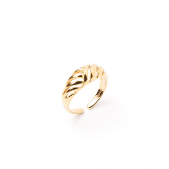 CRISSCROSS STEEL RING
