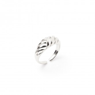 CRISSCROSS STEEL RING