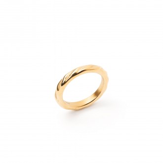 TWISTED STEEL RING