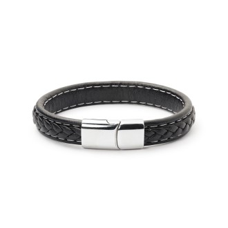 PULSEIRA HOMEM AÇO CABEDAL PULSEIRA HOMEM AÇO CABEDAL